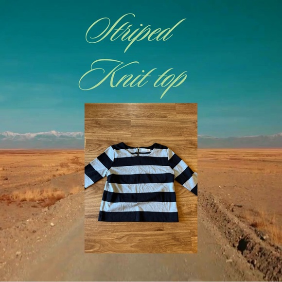 COPY - Woman’s Stripe Shirt black and Gray Size Small - Picture 1 of 10